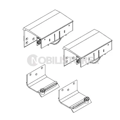 Guarnitura per anta esterna Master Universal H 33