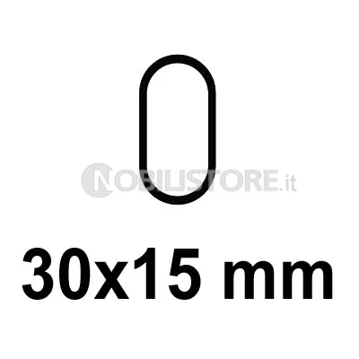 Tubo e Supporti Ovale 30x15