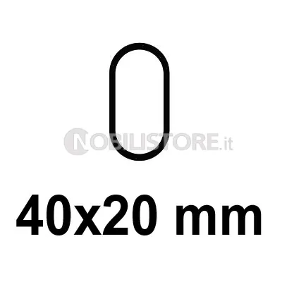Tubo e Supporti Ovale 40x20