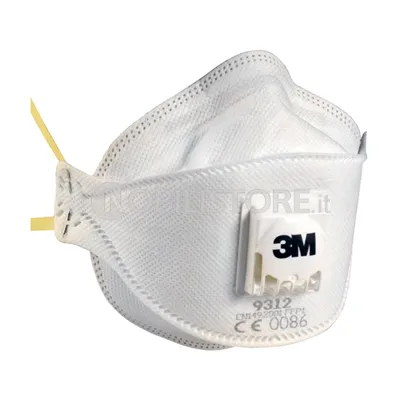 Respiratore Aura 3M™ 9312 per polveri Classe FFP1 NR D con valvola