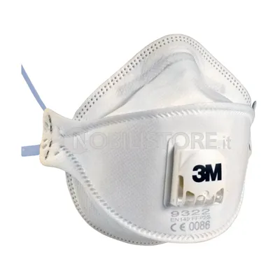 Respiratore 3M™ 9322 per polveri Classe FFP2 NR D con valvola