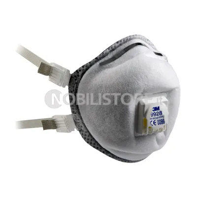 Respiratore 3M™ 9928 per polveri fumi di saldatura di metalli pesanti e ozono Classe FFP2 R D con valvola