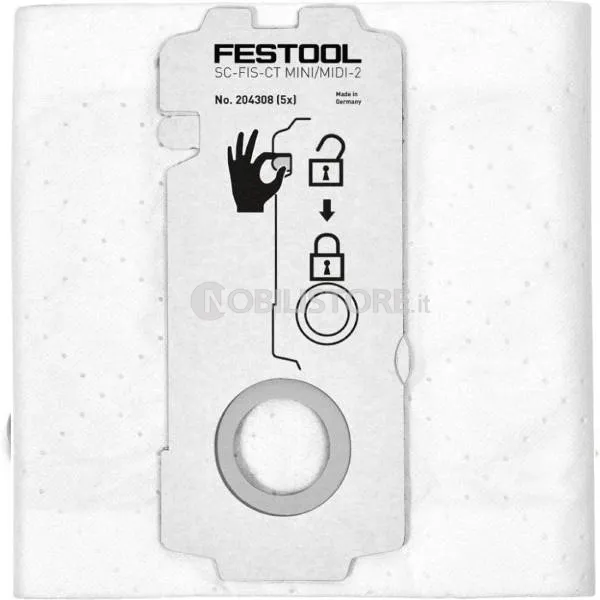 Sacchetti filtro Festool SC-FIS-CT CTL MINI/MIDI I