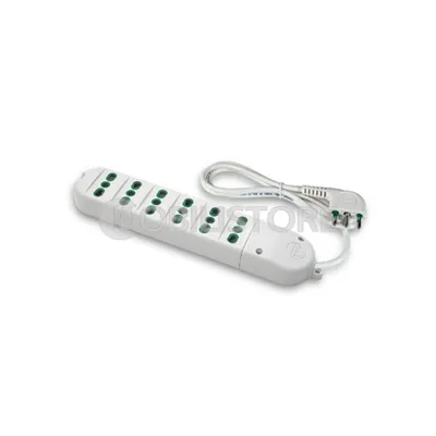 Multipresa a 6 uscite 2P+T 16A bipasso
