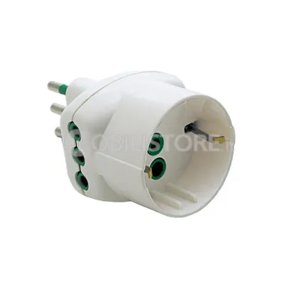 Adattatore triplo - spina 2P+T 10A - Prese 2P+T 10A + 1 standard italo/tedesco