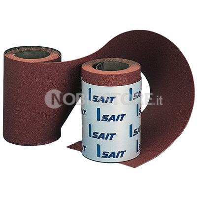 Tela abrasiva Saitex RMSX EA-F altezza 115 mm in rotolo da 5 metri