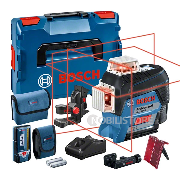 Livella laser Bosch GLL 3-80 C Professional + BM 1