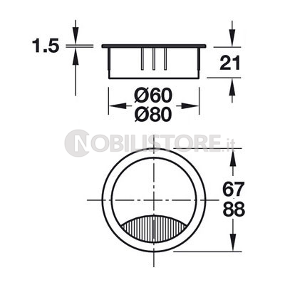Effeff Passacavo Da Avvitare 18 Cm | Originale 10318 In Ottone, Cavo Elettrico - 6