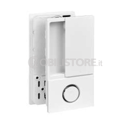Kit maniglia Wave con chiavistello bagno, porta battente
