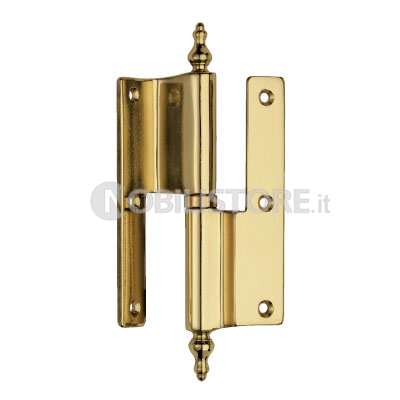 Cerniera porta Bal con collo, 120 mm, finale barocco