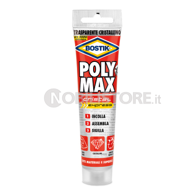 Adesivo Bostik Poly Max Cristal Express, 0052150, UHU BISON SPA
