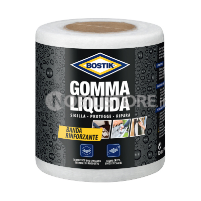 Silicone Bostik Gomma Liquida - Banda Rinforzante 100 mm, 0058223, UHU  BISON SPA