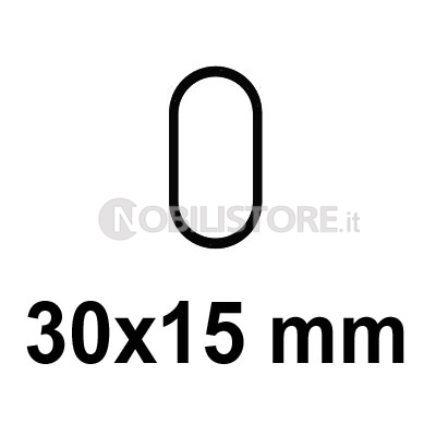 Tubo e Supporti Ovale 30x15