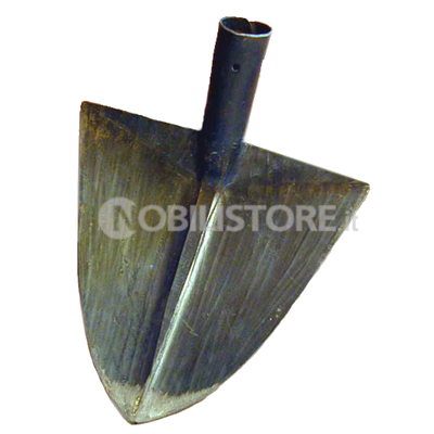 paletta per carbone e cenere in ferro cm 15x20 manico cm 42