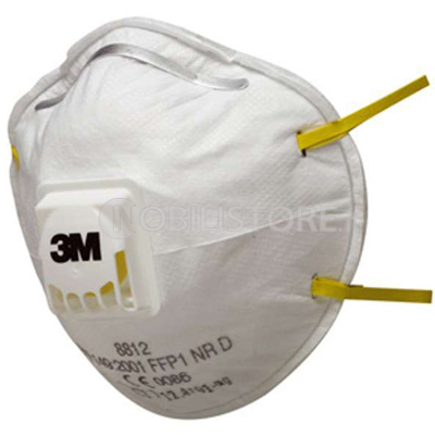 Respiratore 3M™ 8812 per polveri Classe FFP1 NR D con valvola