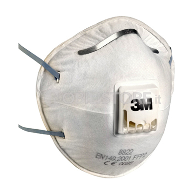 Respiratore 3M™ 8822 per polveri Classe FFP2 NR D con valvola
