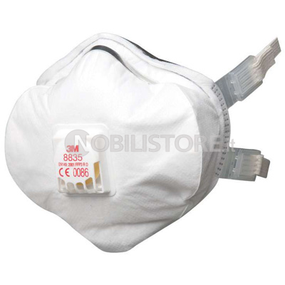 Respiratore 3M™ 8835 per polveri Classe FFP3 R D con valvola