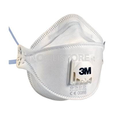 Respiratore 3M™ 9322 per polveri Classe FFP2 NR D con valvola