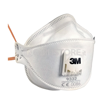 Respiratore 3M™ 9332 per polveri Classe FFP3 NR D con valvola