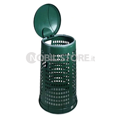 Trespolo portarifiuti con coperchio