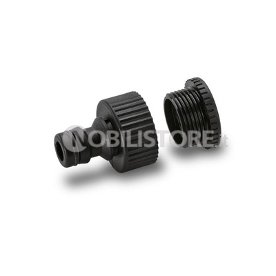 Kärcher Presa Rubinetto Con Riduzione - Raccordo Universale 3/4" A 1/2" Per Tubi Da Giardino - Sfuso