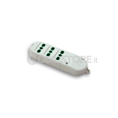 Multipresa a 3 uscite 2P+T 16A bipasso - senza cavo