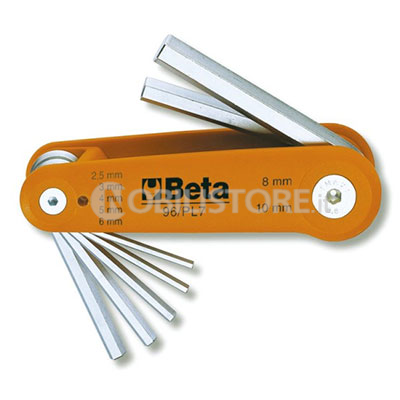 Set 7 chiavi maschio esagonale Beta 96/BG7 tascabili