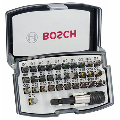 Set inserti Bosch Extra Hard, 32 pezzi