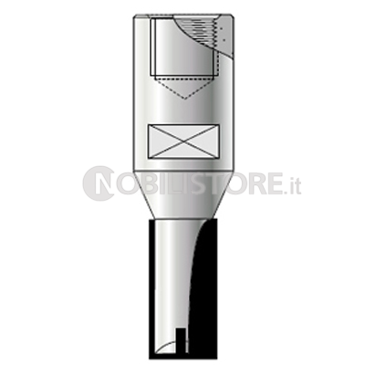 FRESA HM PER CAVE a due taglienti attacco M12x1