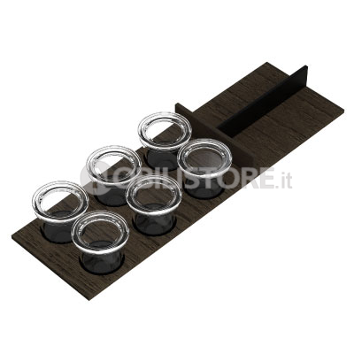 Inserto portaspezie tappo vetro per portaposate V1