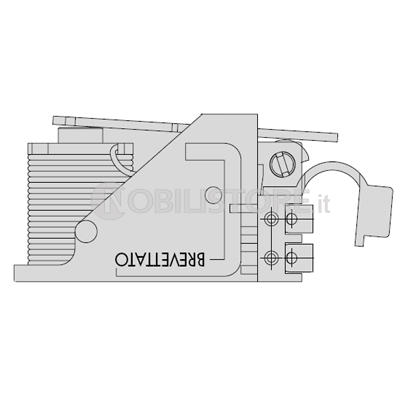 Bobina elettrica Cisa 12V c.a.regolabile per serratura 11721