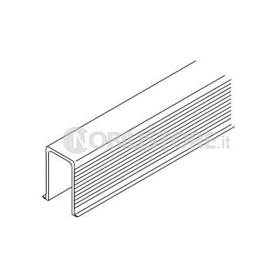 Canalina inferiore ad incasso HAWA-Junior plastica nera