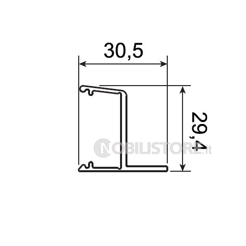 Profilo controsoffitto binario Koblenz 0500