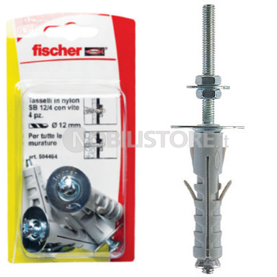 Tassello Fischer SB 12 5K vite doppia M4