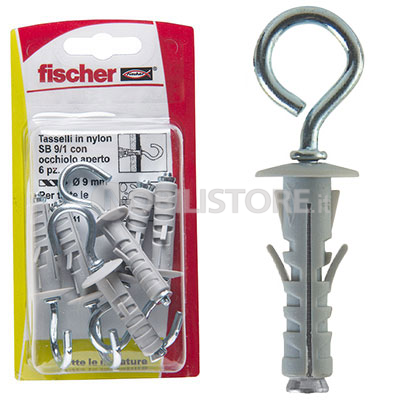 Tassello Fischer SB 9 3K occhiolo chiuso