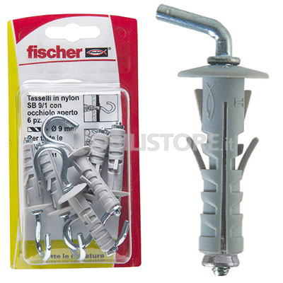 Tassello Fischer SB 9 8K gancio corto