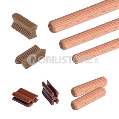 Spine legno e tasselli
