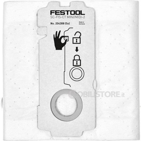 Sacchetti filtro Festool SC-FIS-CT CTL MINI/MIDI I